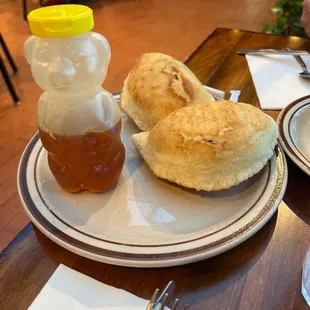 With every platter, sopapillas and honeycomb on the side.