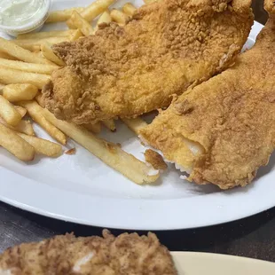 Catfish and chips