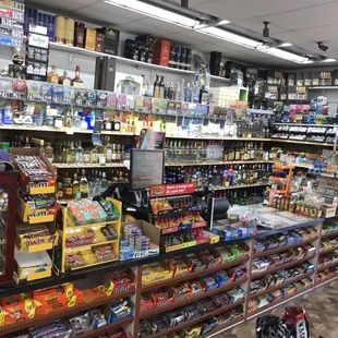 a wide selection of liquor