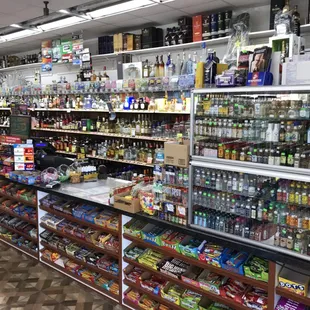 a wide selection of liquor