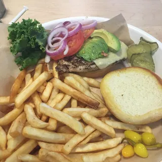 Chicken Avocado Burger