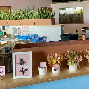 Dried flower arrangements for sale from Thistle