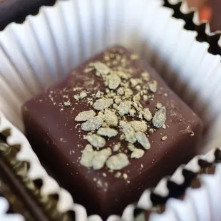 a piece of chocolate