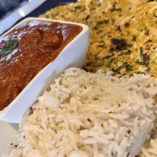 Chicken Tikka Masala and garlic naan!