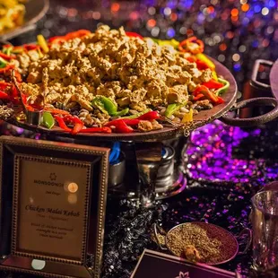 a platter of food