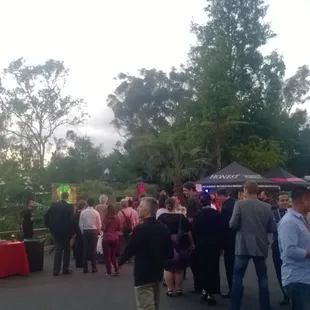 outside