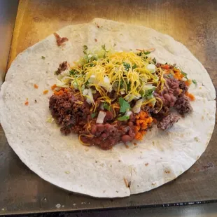 Steak burrito
