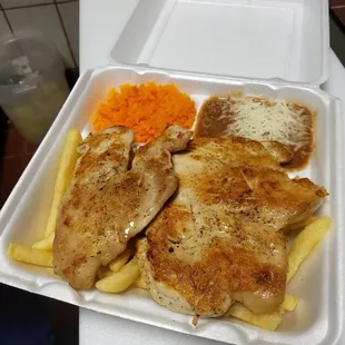 Grill chicken plate