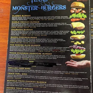 Amusing menu items...