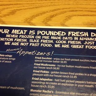 Their meat is pounded daily :D