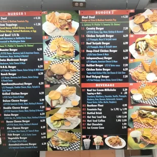 Menu as of 9/12/2021