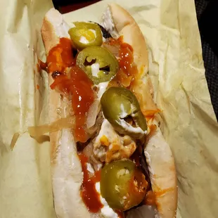 Hot link Seattle dog