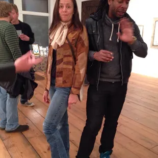 Matching shoes? Lamont at Justin Cooper's First Friday, deja vu?