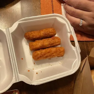 the inside of a styrofoam container