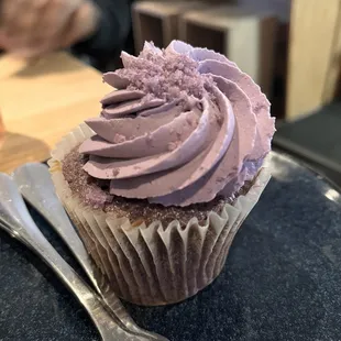 Coconut and Ube Cupcake