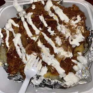 Loaded brisket baked potato...