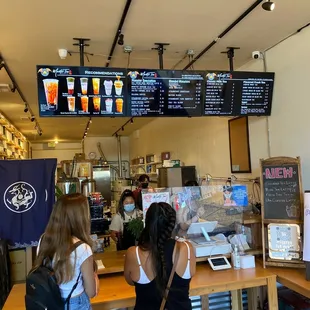 customers at the counter