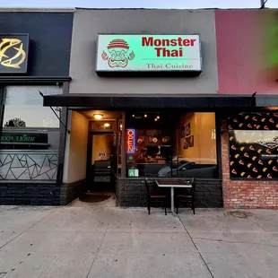 the front of a restaurant