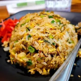 Looks nice but bland this time,i always order fried rice,can tell the person that cooked my fried rice is still new...