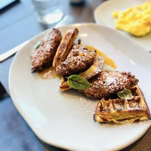 Chicken and waffles