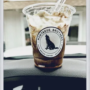 Affogato decaf with chocolate ice cream