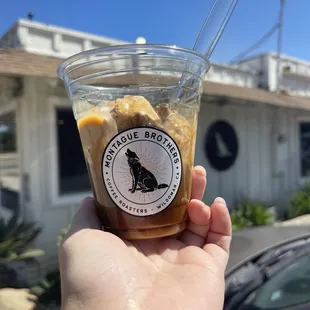 Salted caramel gelato affogato