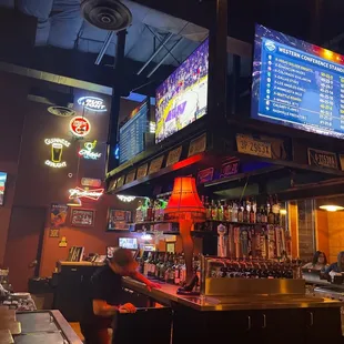 the bar and menu
