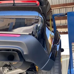 Garage area.