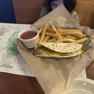 Kids Beef Fajita Wrap