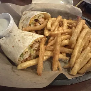 Buffalo chicken wrap