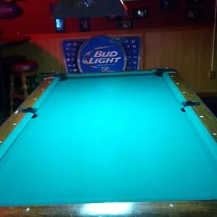 Pool, great music, laid back ambience, BEST drinks in town from bartender Stormy!