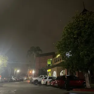 cars parked in a parking lot