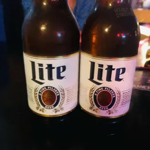 Good selection of beer. Of course it has to be Miller Lite for us!