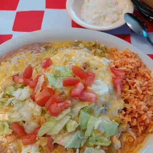 Chicken enchiladas- Wednesday special