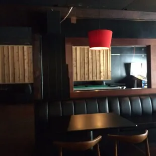 a view of a pool table