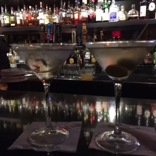 two martinis on the bar
