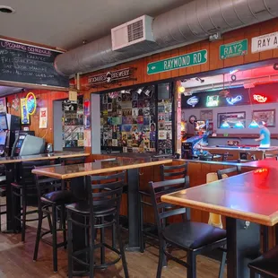 the interior of a restaurant