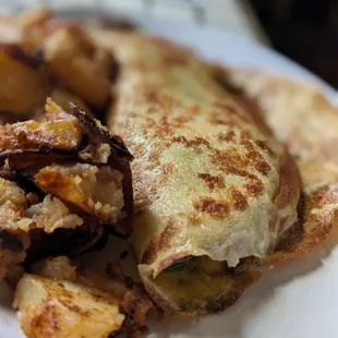 Crepes Pesto with potatoes