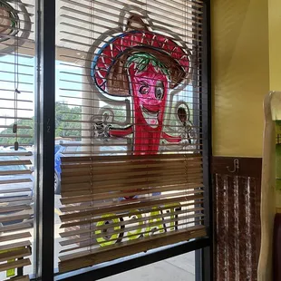 a mexican themed window