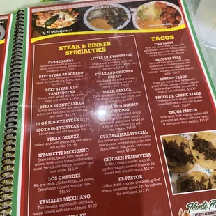 menu, pizza