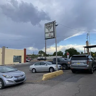 There is plenty of parking in the back.