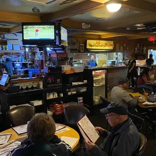 The dive bar interior