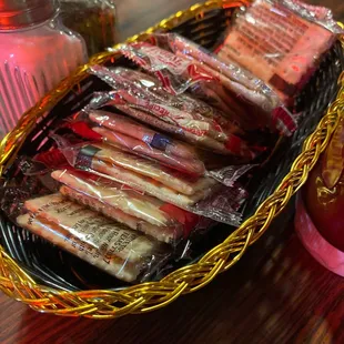 This cracker basket makes me reminisce about my childhood.