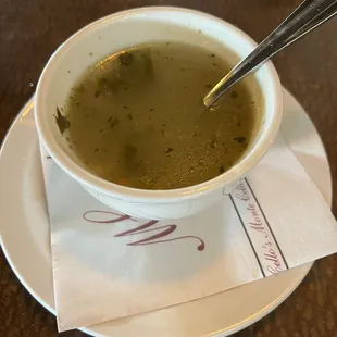 wedding soup (with our dinner)