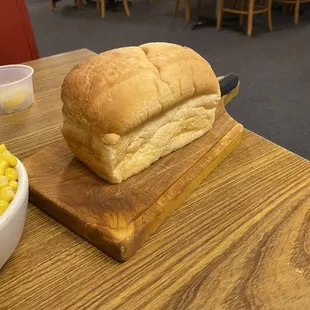 Fresh loaf of bread.
