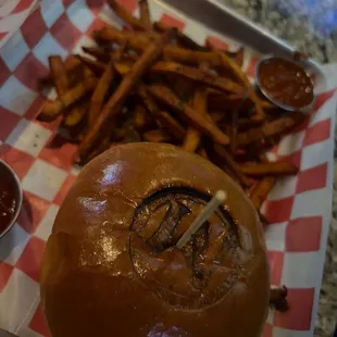 Stamped burger