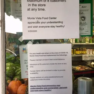 Store capacity limit during COVID