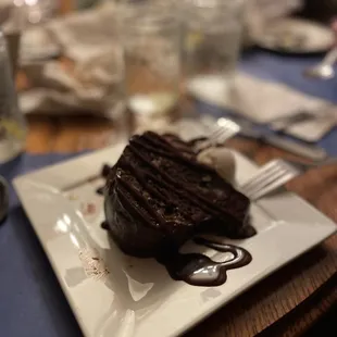 Yummy chocolate peanut butter cake