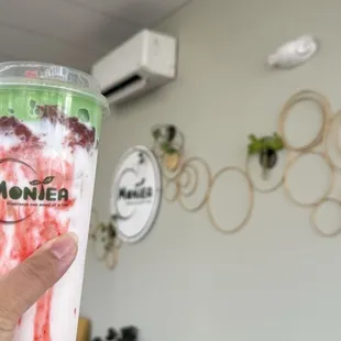 Strawberry matcha