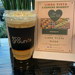 Dont forget to grab an iced white mocha before heading to the Farmers Market!